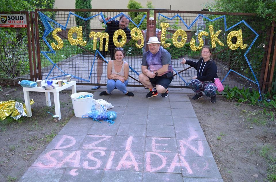 Napis Samogłoska na płocie, Dzień Sąsiada 2017