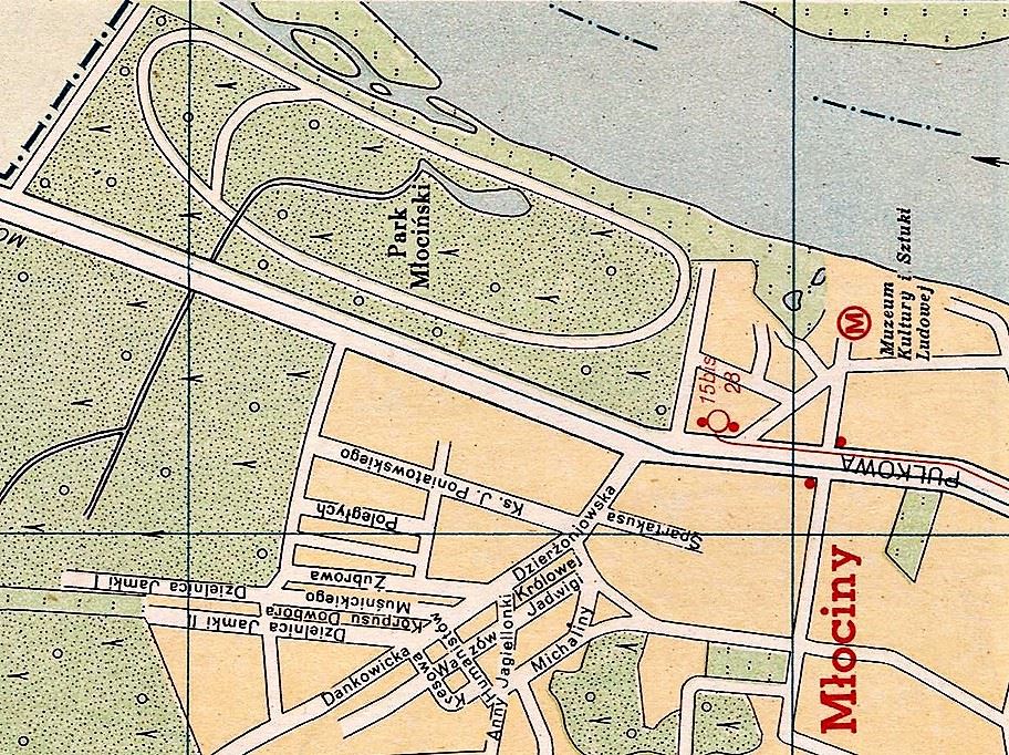 Dawna mapa Młocin