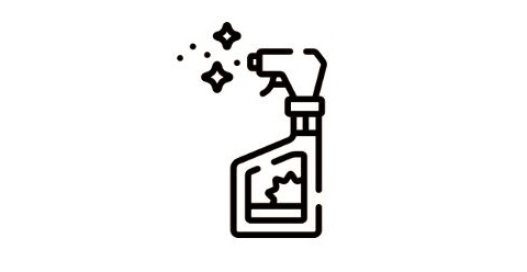 Grafika: butelka ze spryskiwaczem